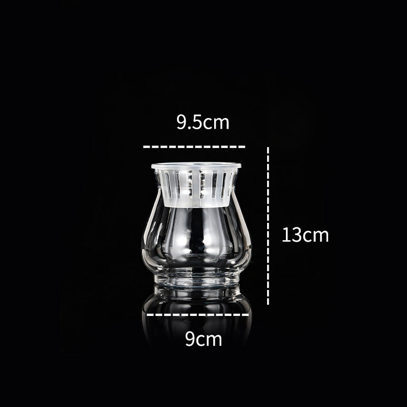 Transparent Plastic Hydroponic Vase Container