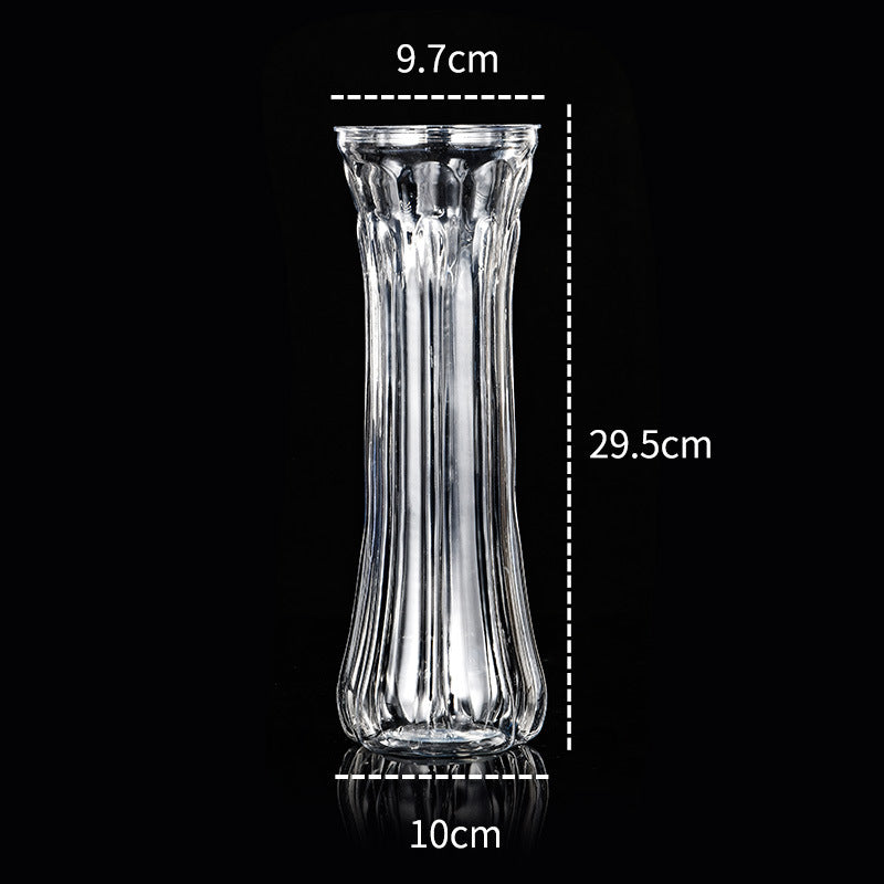 Transparent Plastic Hydroponic Vase Container