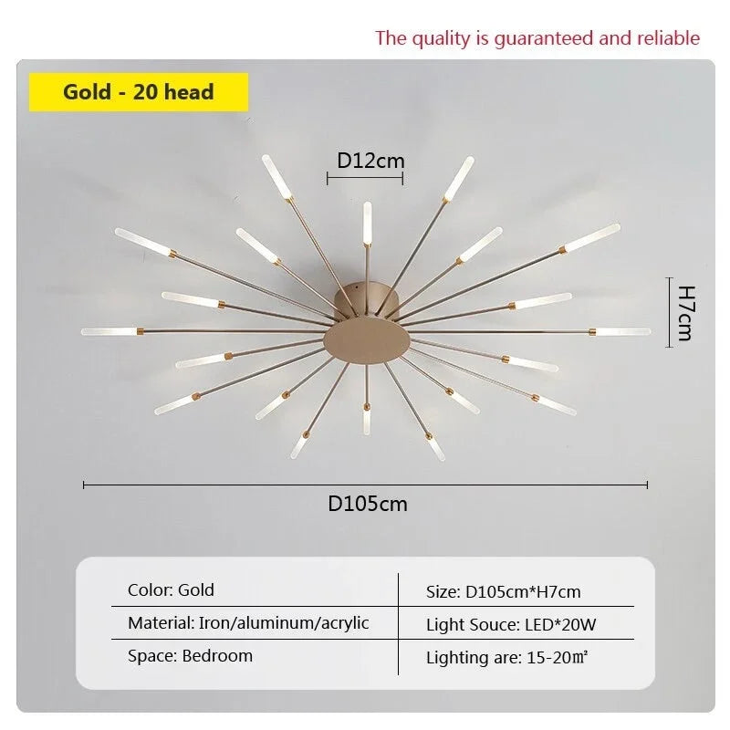 Sunburst Luxe Ceiling Light