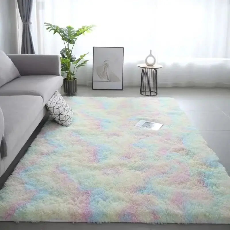 "Silk Wool Tie-Dye Rug