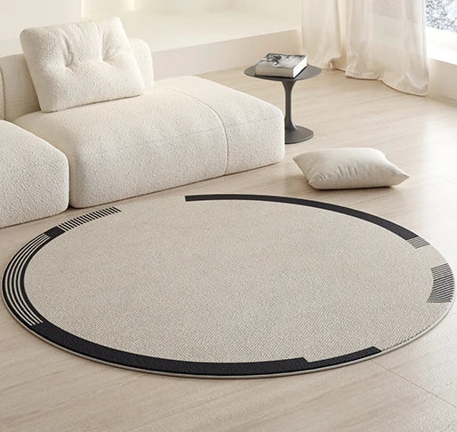 PlushAura: Luxury Round Carpet