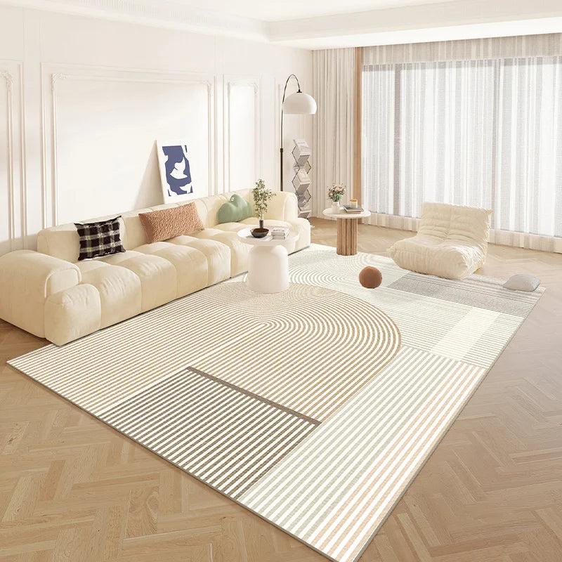 "ZenStripe Japanese Style Fluffy Rug