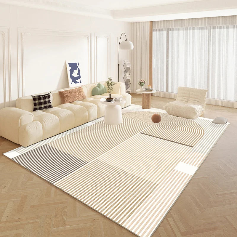 "ZenStripe Japanese Style Fluffy Rug