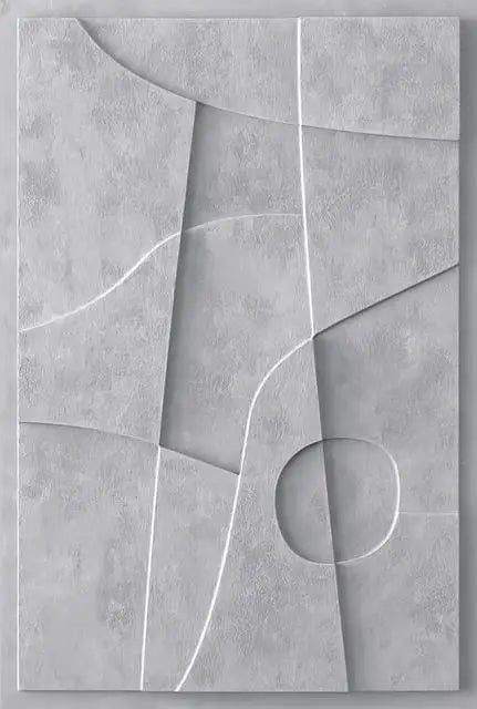 "Geometric Dream: Nordic 3D Canvas Wall Art – Minimalist Abstract Lines!"-BROWN