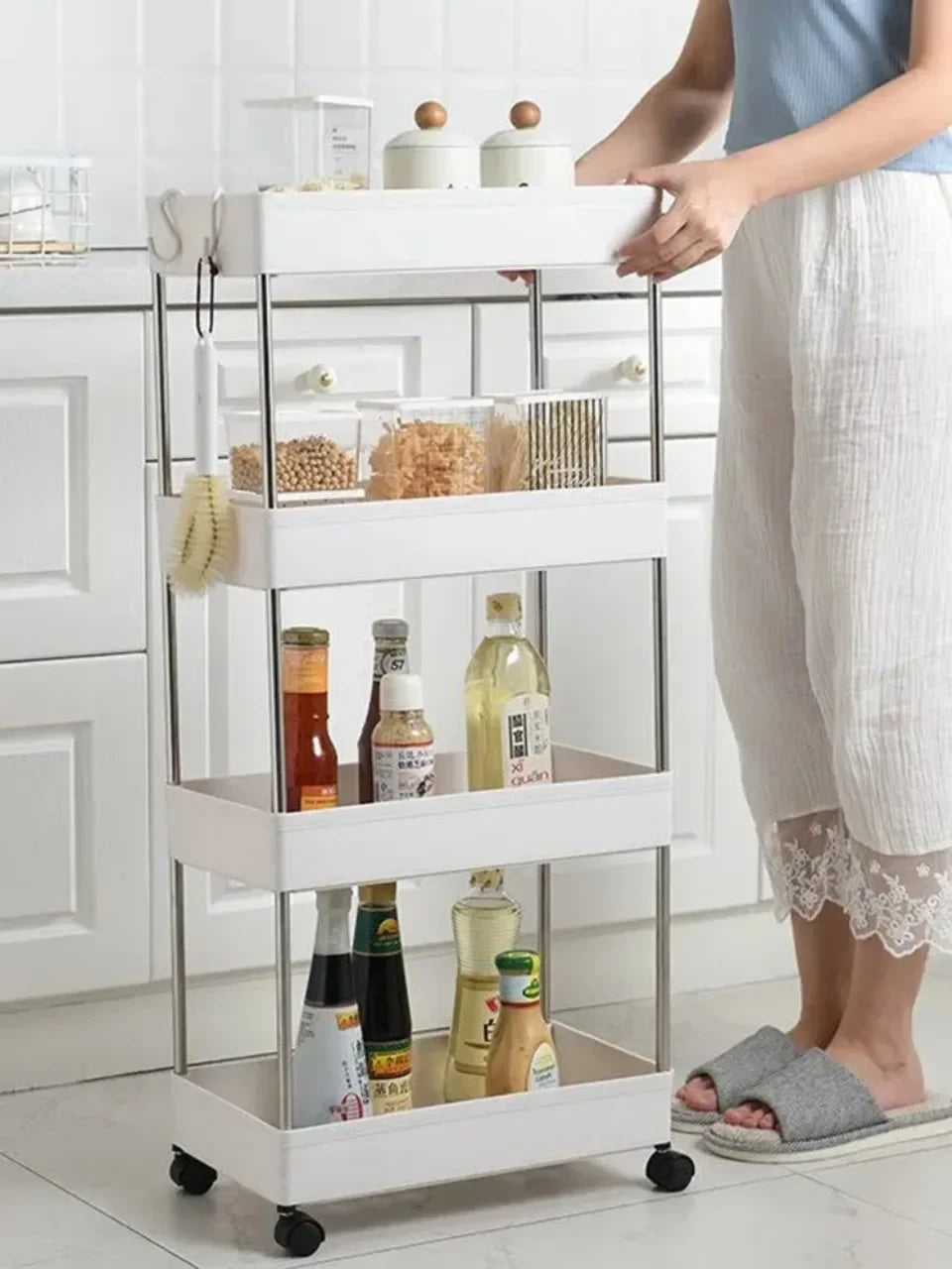 Space-Saving Rolling Storage Cart