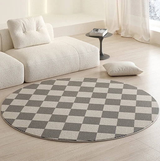 PlushAura: Luxury Round Carpet