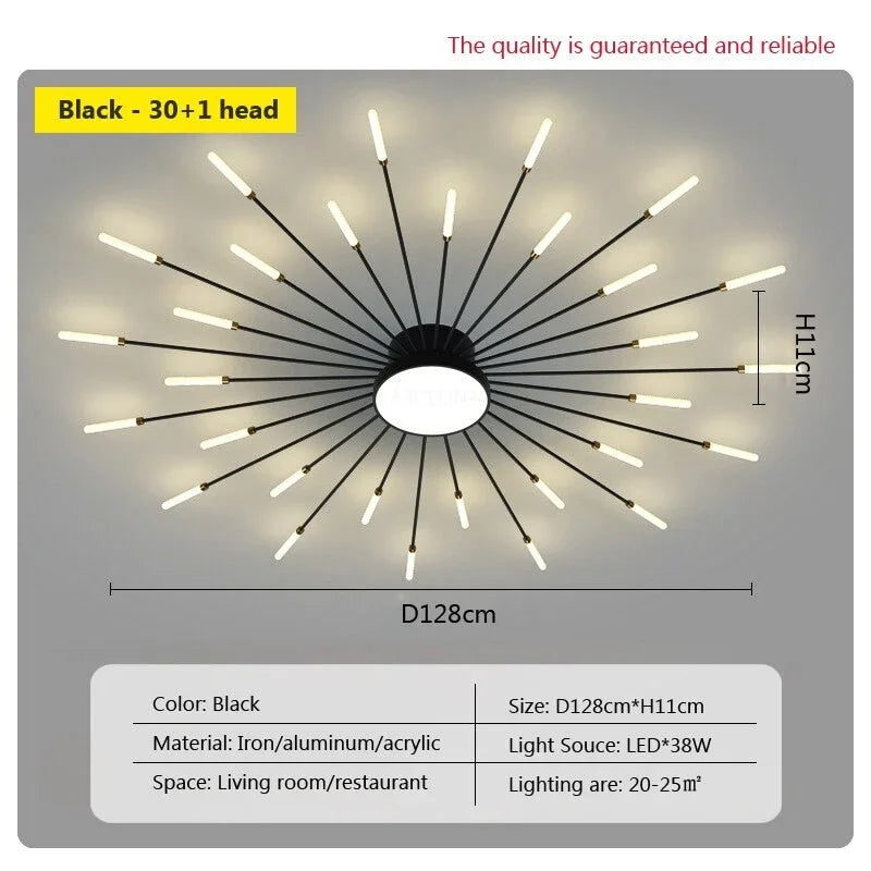 Sunburst Luxe Ceiling Light