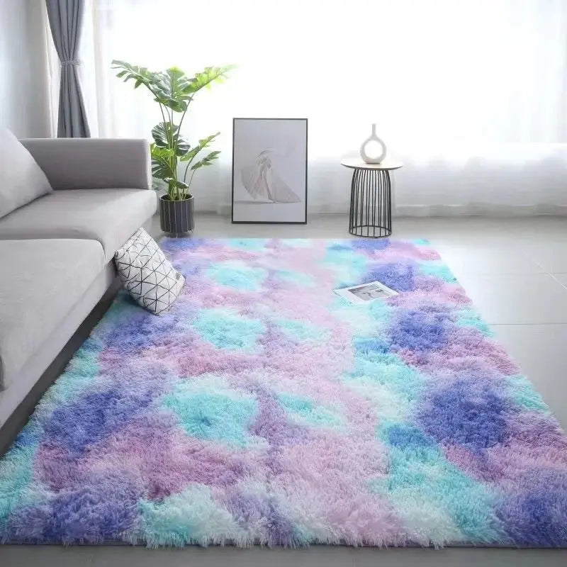 "Silk Wool Tie-Dye Rug