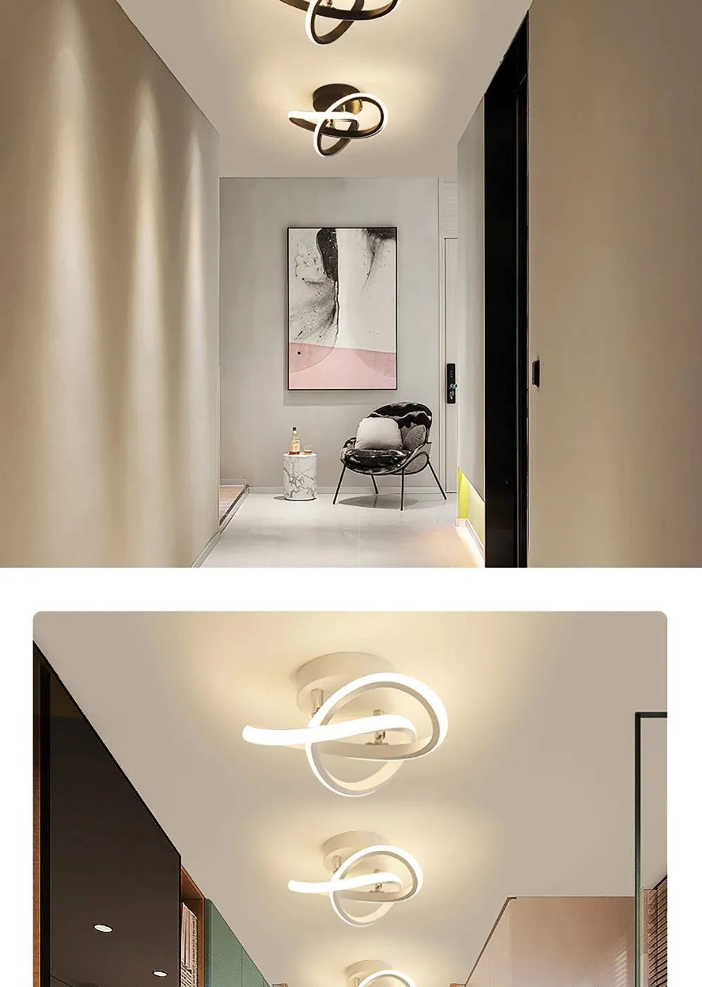 Modern LED Strip Ceiling Lights – Illuminate Your Space!