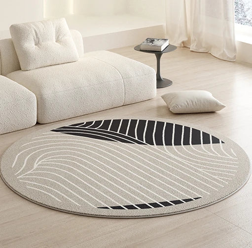 PlushAura: Luxury Round Carpet