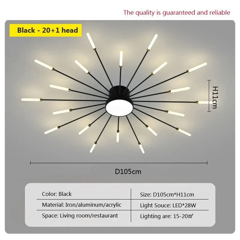 Sunburst Luxe Ceiling Light