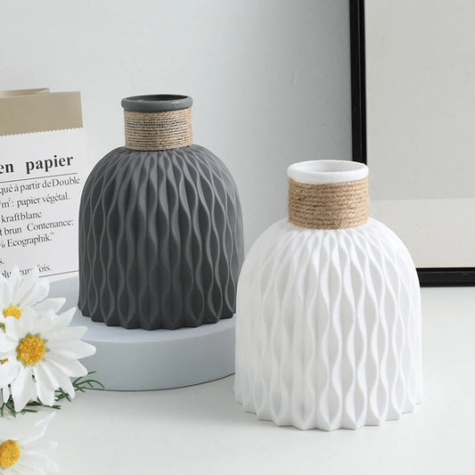 "RippleFlow Vase– Elegant Flower Pot Design!"