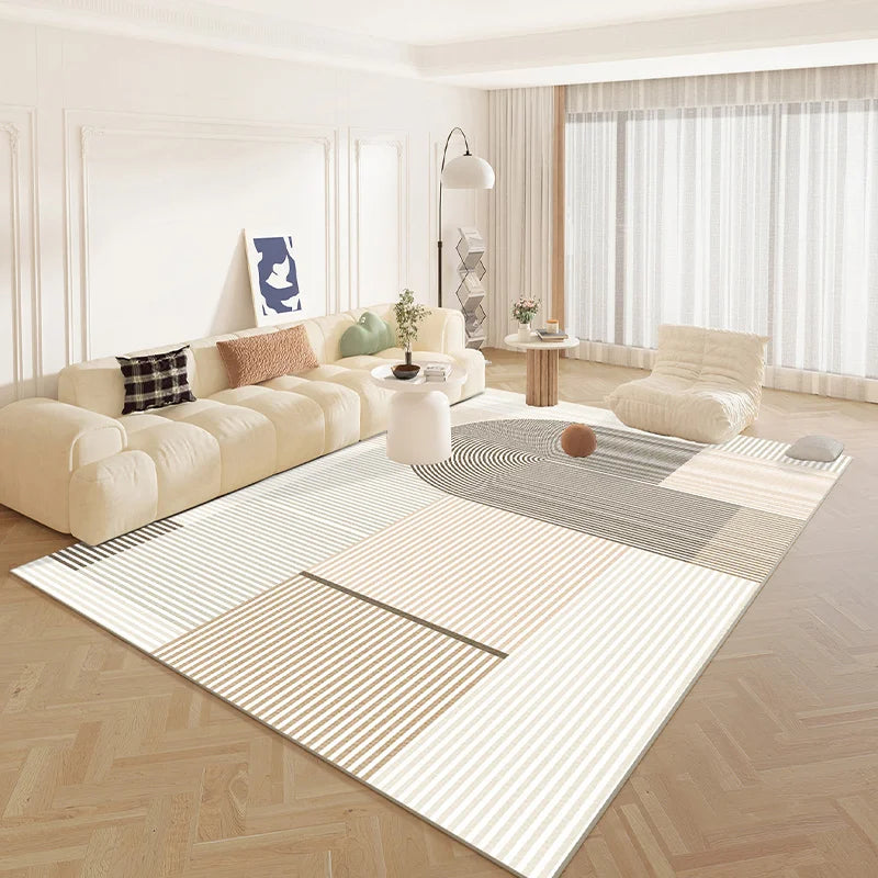 "ZenStripe Japanese Style Fluffy Rug