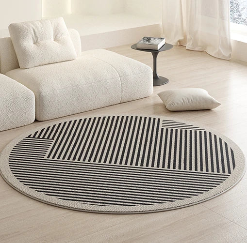 PlushAura: Luxury Round Carpet