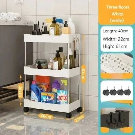 Space-Saving Rolling Storage Cart