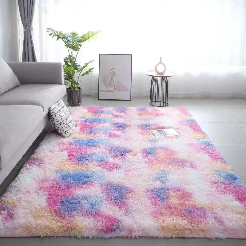 "Silk Wool Tie-Dye Rug