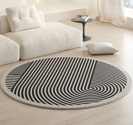 PlushAura: Luxury Round Carpet