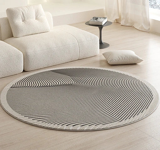 PlushAura: Luxury Round Carpet