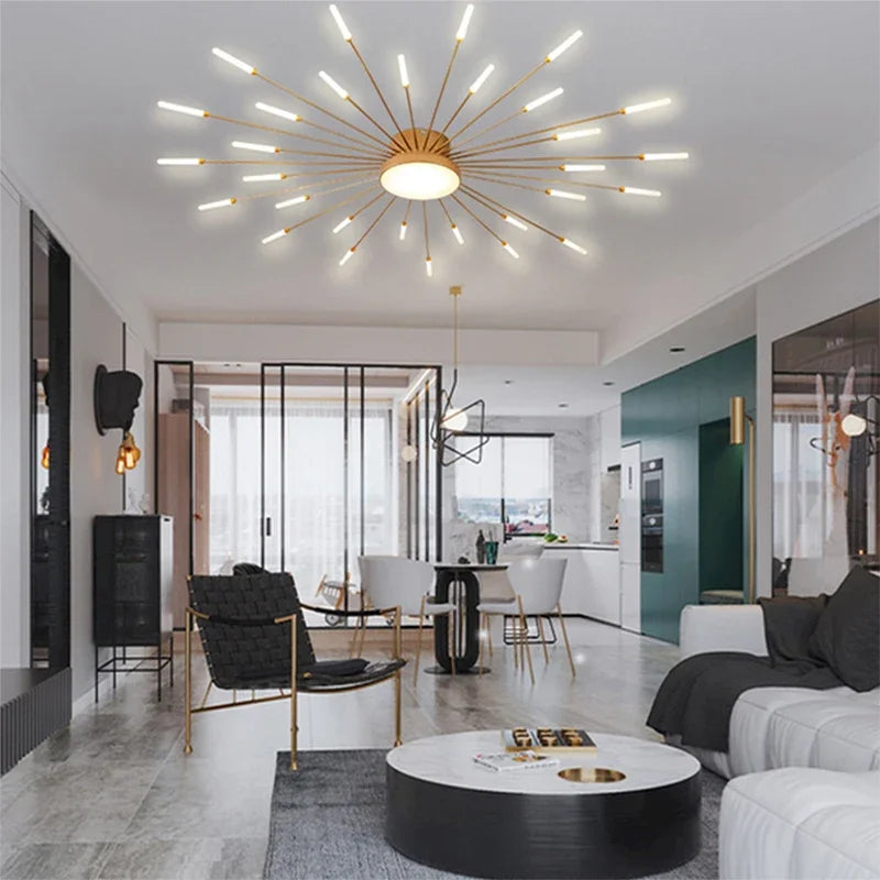 Sunburst Luxe Ceiling Light