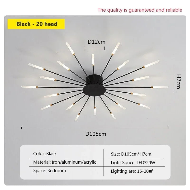 Sunburst Luxe Ceiling Light