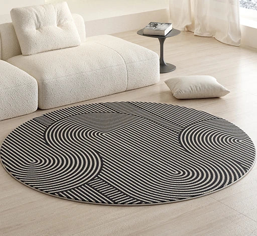 PlushAura: Luxury Round Carpet