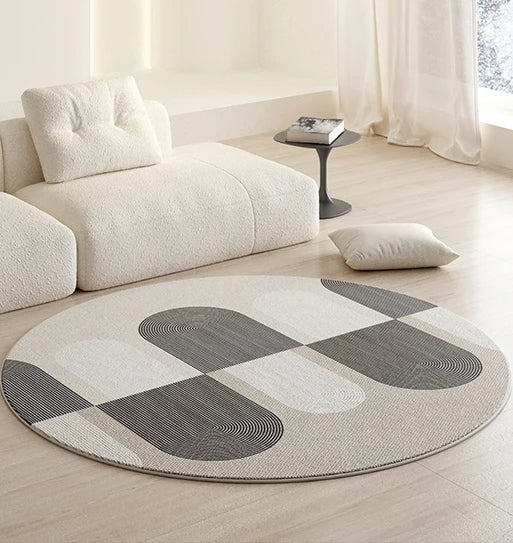 PlushAura: Luxury Round Carpet