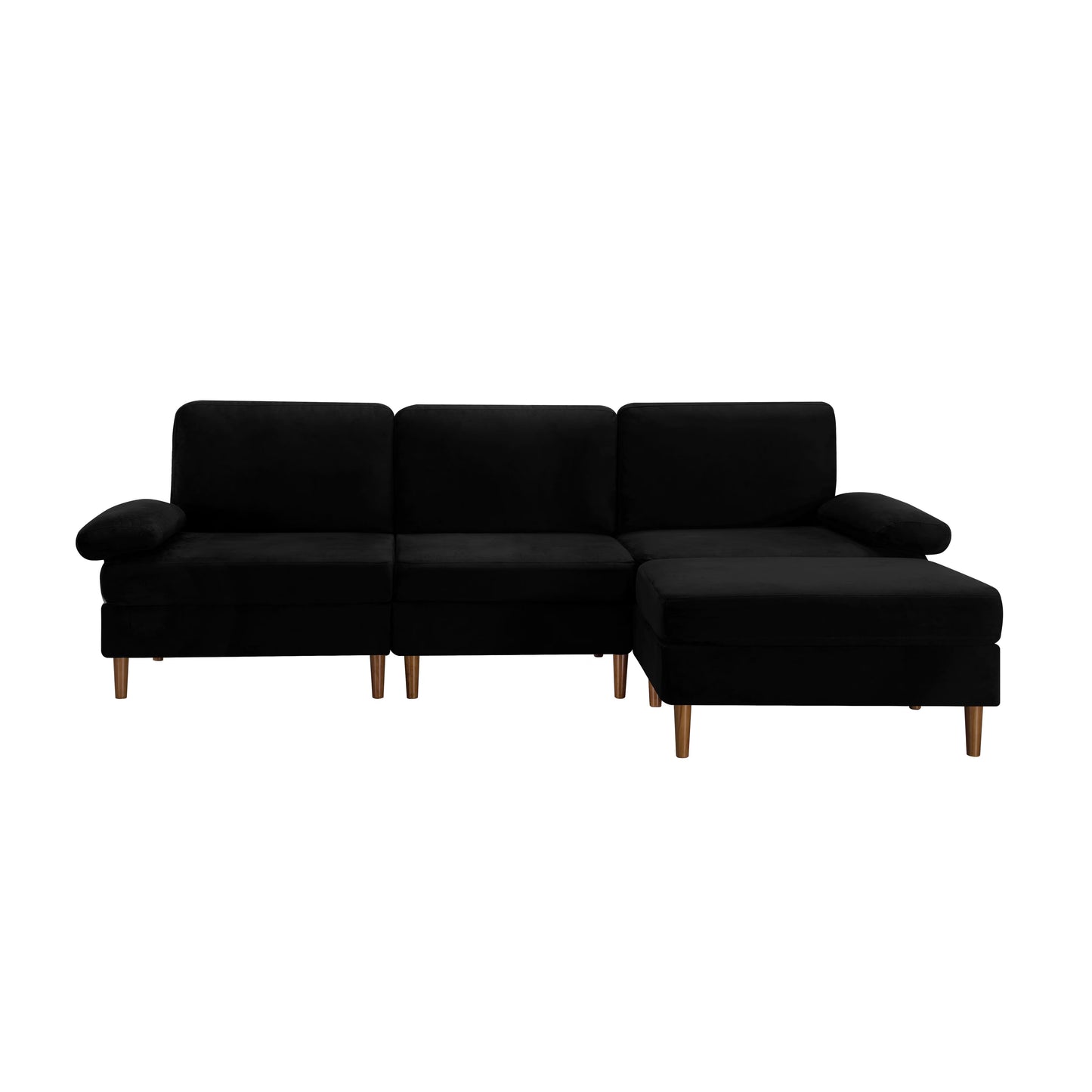 “Black Luxe Modular Sofa”