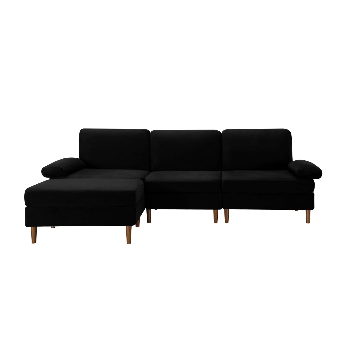 “Black Luxe Modular Sofa”