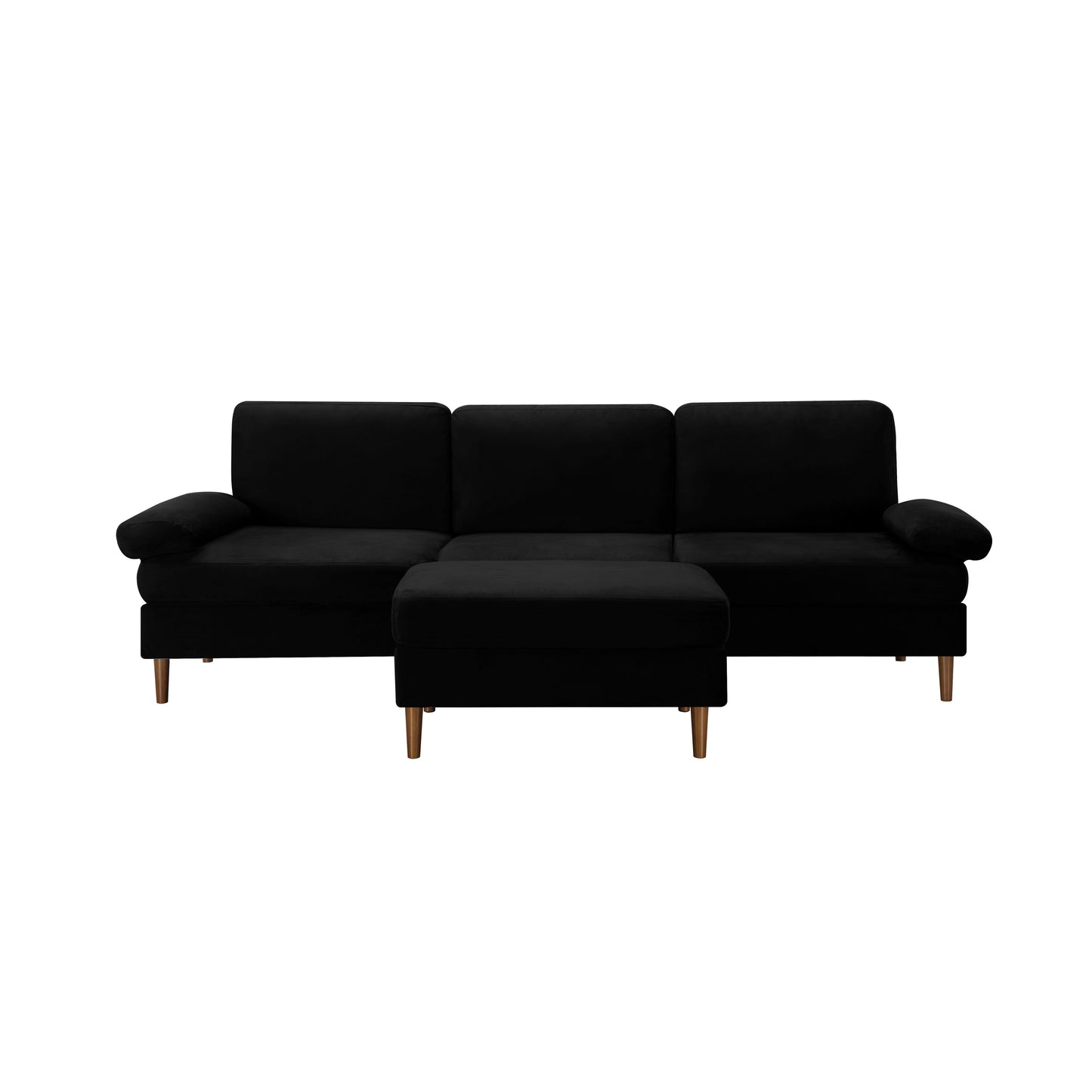 “Black Luxe Modular Sofa”