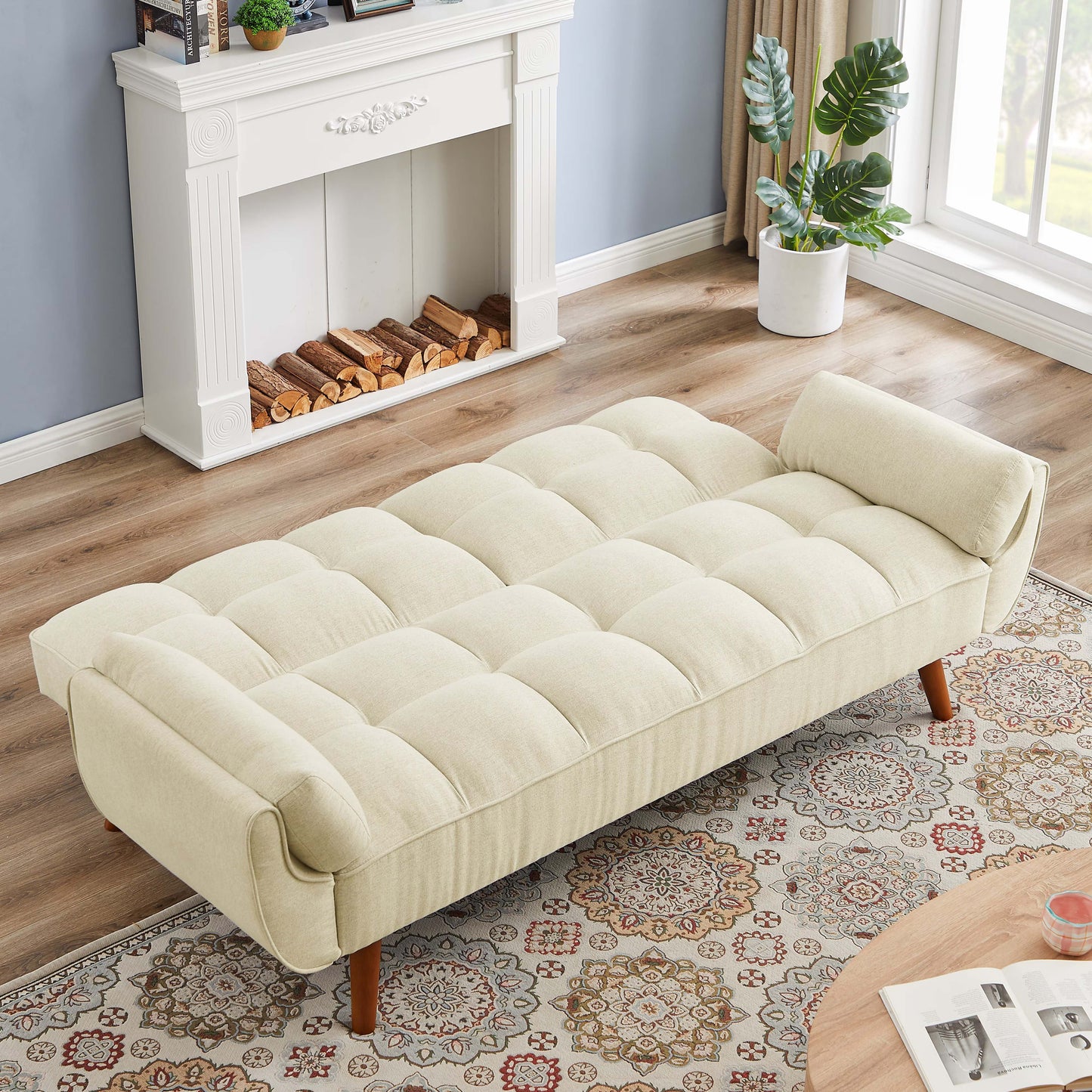 "Elegant Beige Sofa